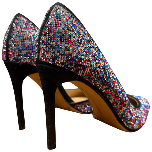 INC International Concepts Kenjay Women's 6M Multi Rhineston High Heel Pump - Picture 4 of 13